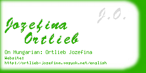 jozefina ortlieb business card